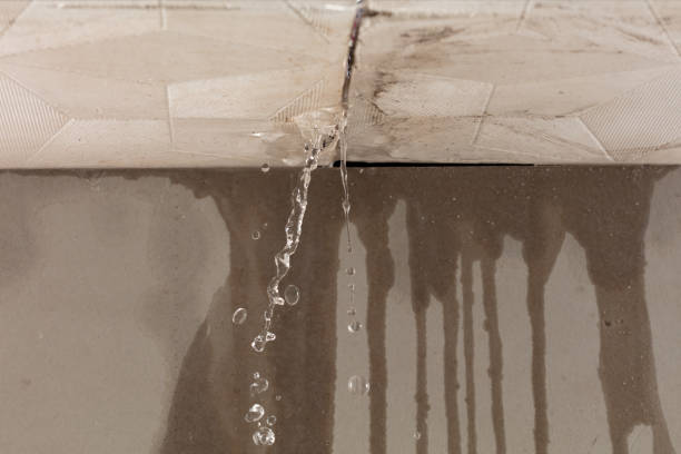 Professional Burst Pipe Cleanup technician working in Groom, TX